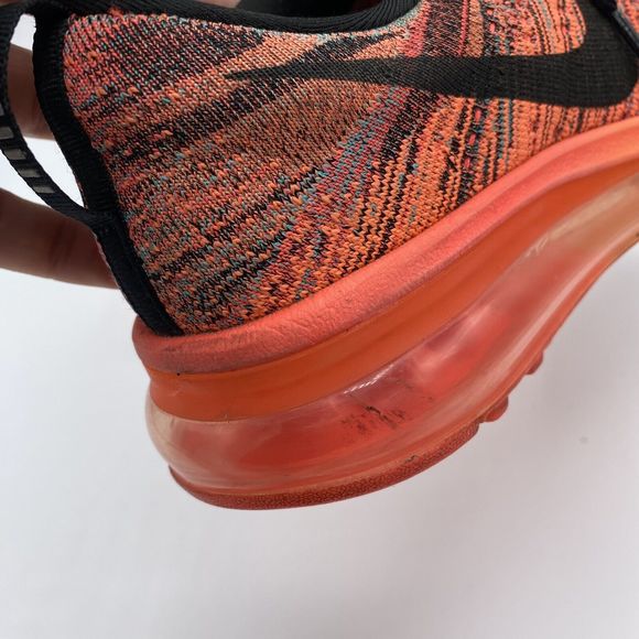Nike Flyknit Air Max Trainers Running Shoes Hyperpunch Orange 620659601 UK4/37.5 - Picture 13 of 13